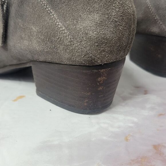 Vaneli Beatriz Bootie Suede Ankle Side Zip Closure Size 7 - Picture 12 of 14